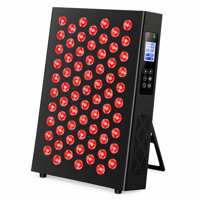 Red Light Therapy Box, 5In1 LED with 630-660-810-830-850, Metal Case, 3 Modes Red Light Panel with Soft Belt, 6 Timing Set - 9 Pulse Modes - 4-Level - Red Light Therapy Panel for Body