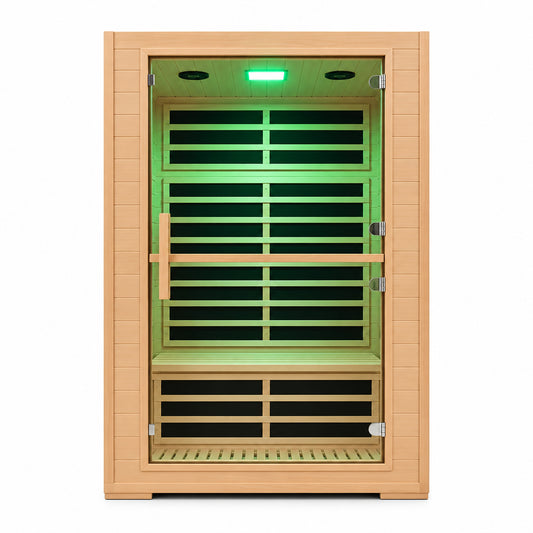 Infrared Sauna Built to Transform Home Recovery, 2000W Carbon Mica Panels, Canadian Hemlock, Smart Controls