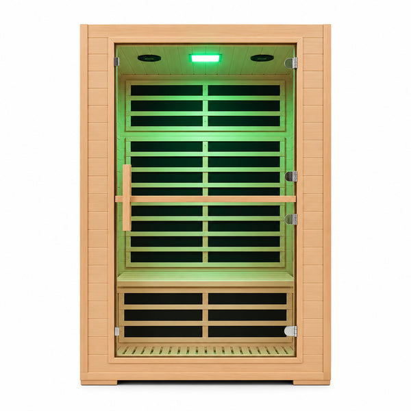 Infrared Sauna Built to Transform Home Recovery, 2000W Carbon Mica Panels, Canadian Hemlock, Smart Controls