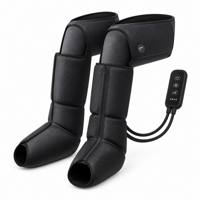 Leg Massager with Heat and Airbag Foot Calf Thigh Massager for Circulation and Muscle Relaxation Sequential Compression Boot